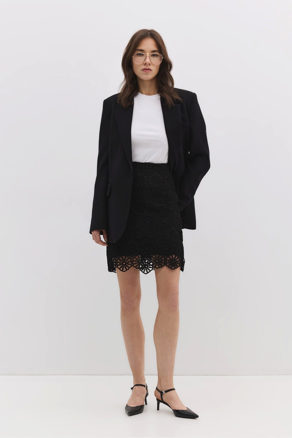 No Matter What Midirock Gefütterter Minirock aus Spitze günstig online kaufen