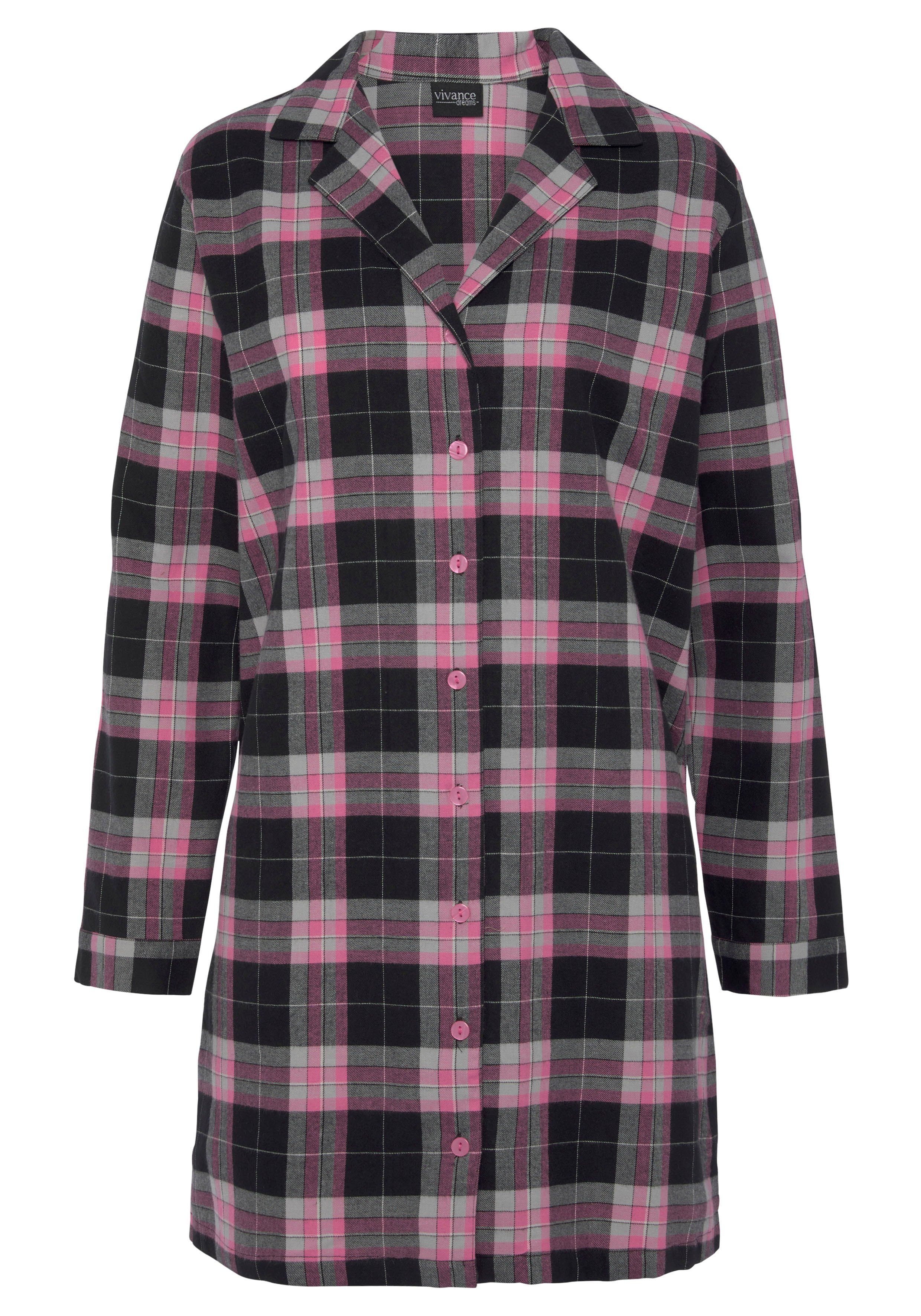 Vivance Dreams Nachthemd aus kuschelig weichem Flanell günstig online kaufen