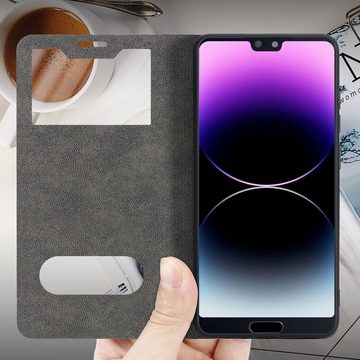 Cadorabo Handyhülle Huawei P20 Huawei P20, Klappbare Handy Schutzhülle - Hülle - mit Standfunktion und Kartenfach