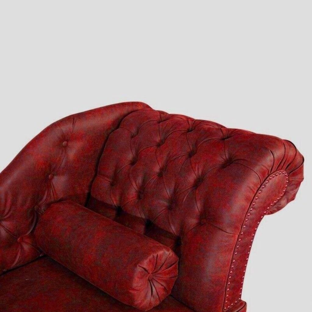 JVmoebel Chaiselongue Liege Relax SOFORT, Rot Europa Sofa Chaiselongues Chaise Chesterfield 1 Made Textil in Teile