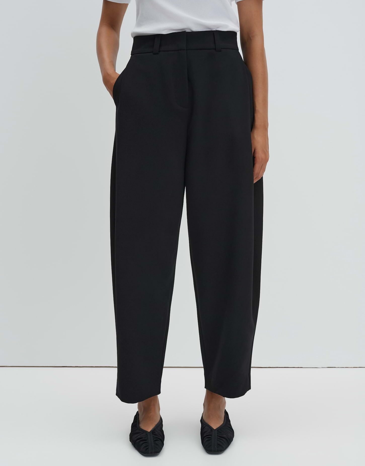 someday Bundfaltenhose Catsby barrel High Waist mit Bundfalten und schrägen Eingrifftaschen