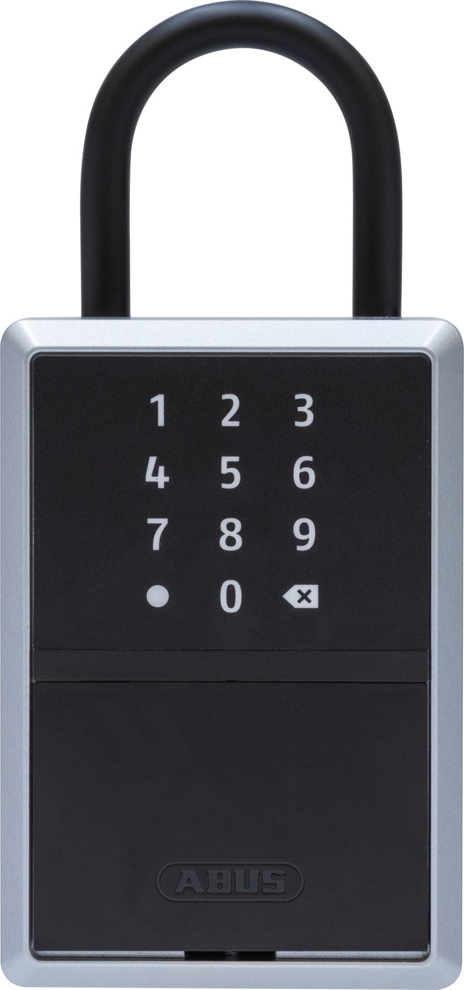ABUS Schlüsselkasten KEYGARAGE One 797, Schlüsselbox für 20 Schlüssel, mit Bügel, Schwarz, Entrieglung per App oder per Zahlencode. Ideal für Ferienwohnungen