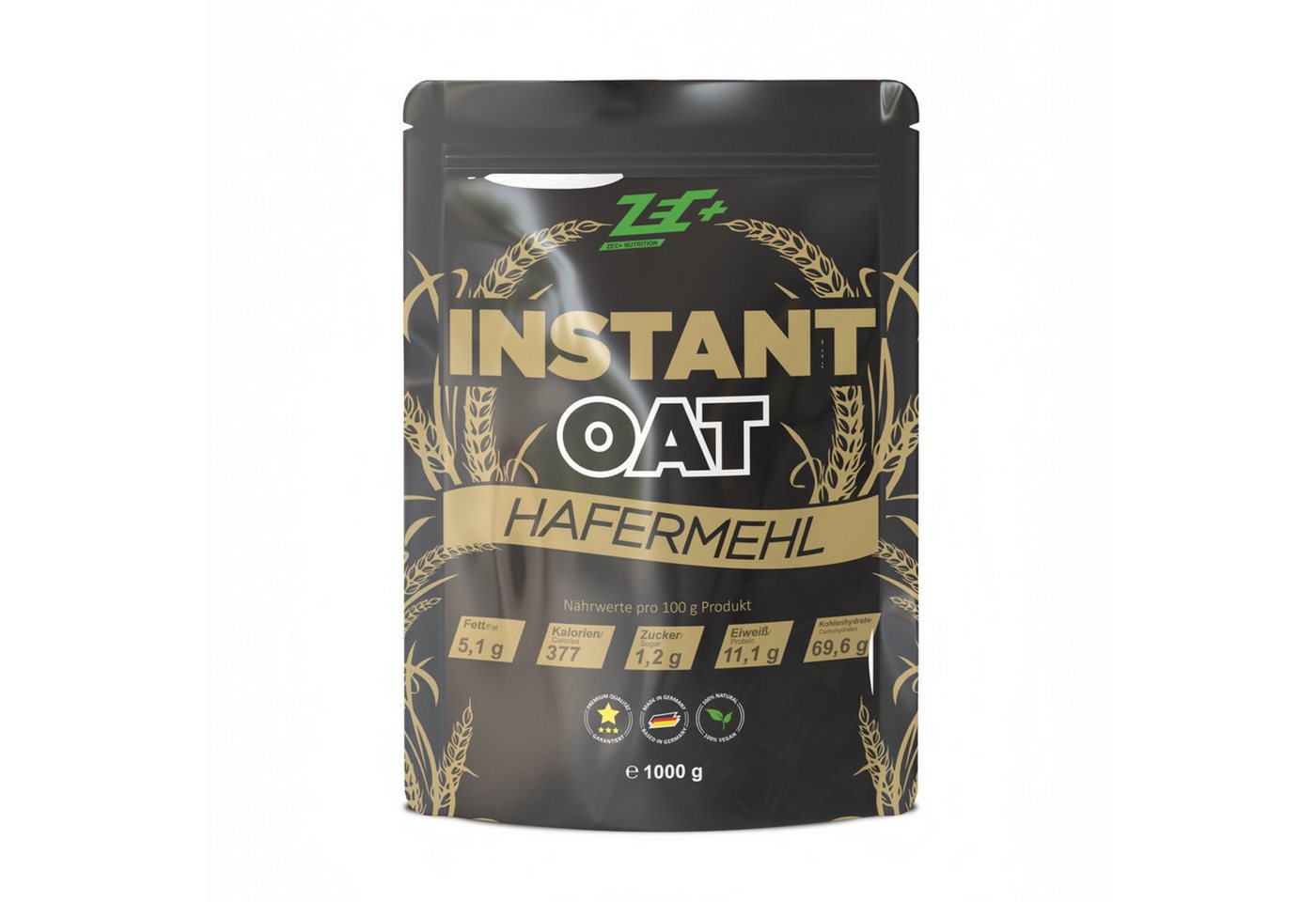Zec+ Nutrition ZEC+ INSTANT OATS Hafermehl, 1000g Pulver