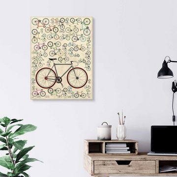 Posterlounge Forex-Bild Wyatt9, Vintage Fixie Fahrräder, Kindergarten Vintage Kindermotive