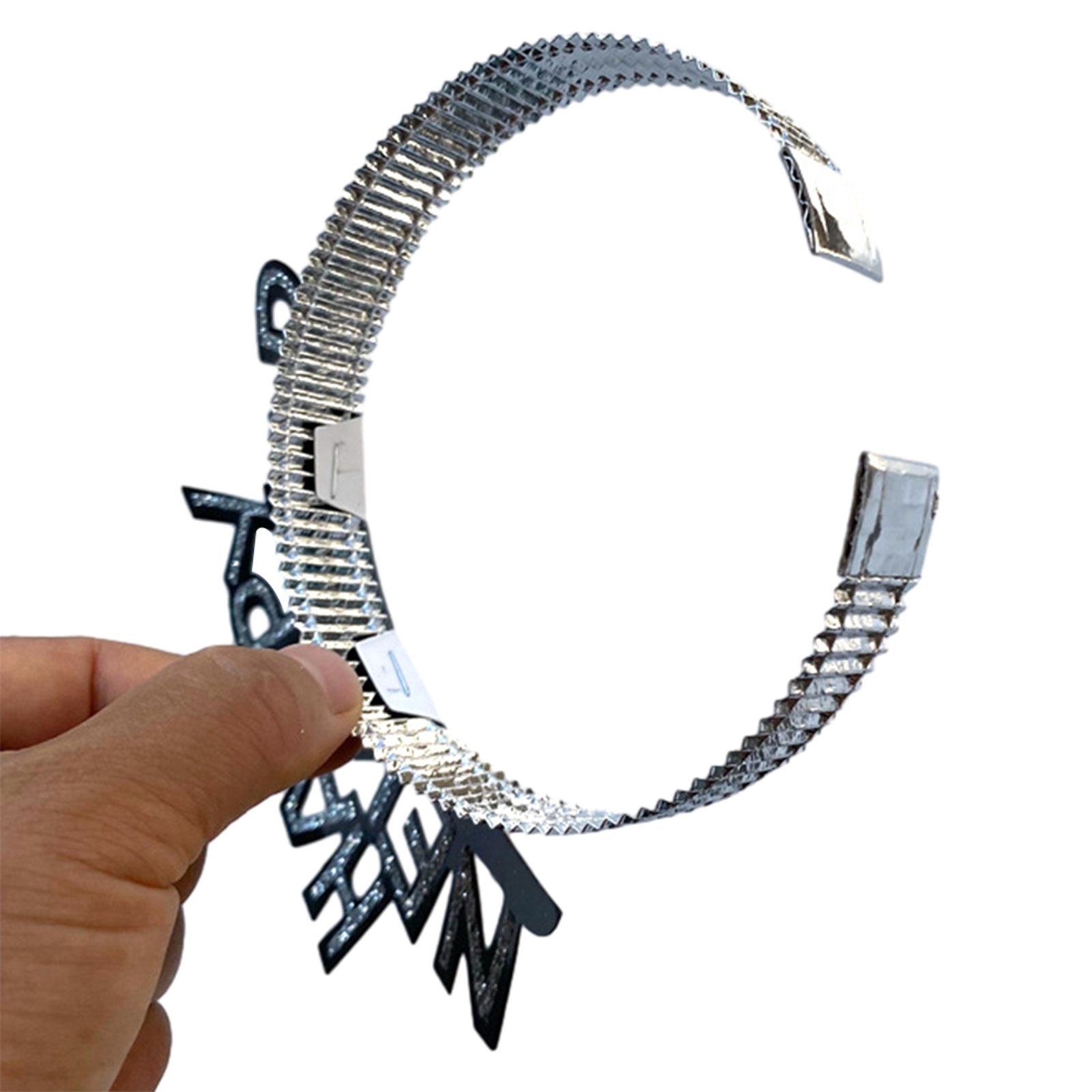 12 Silber Exquisites Blusmart Folien-Haarbänder Haarspange Stück In Buchstabenform,