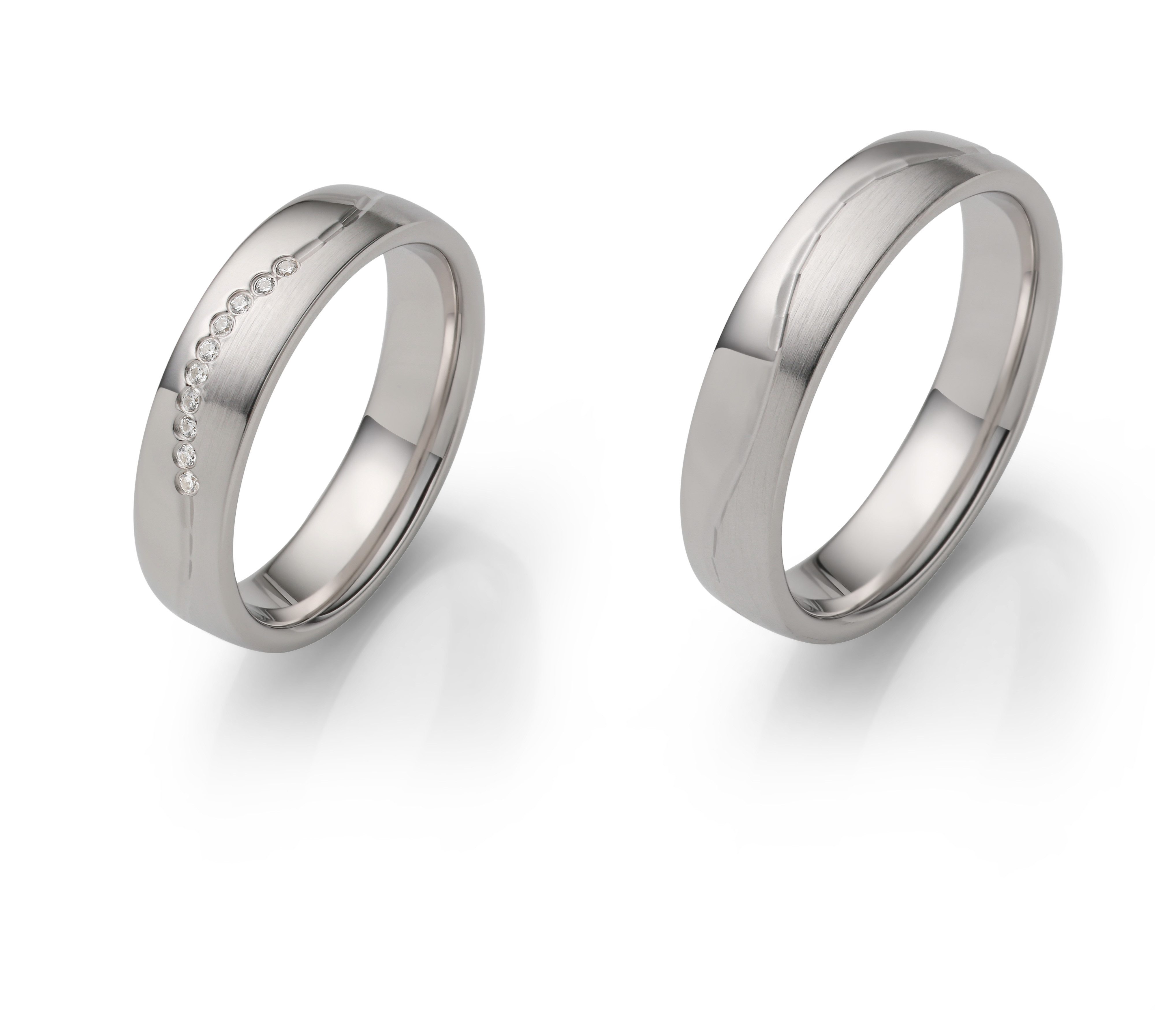 Firetti Trauring Schmuck Geschenk Silber 925 Hochzeit Ehering Partnerring "LIEBE", Made in Germany - wahlweise mit oder ohne Zirkonia