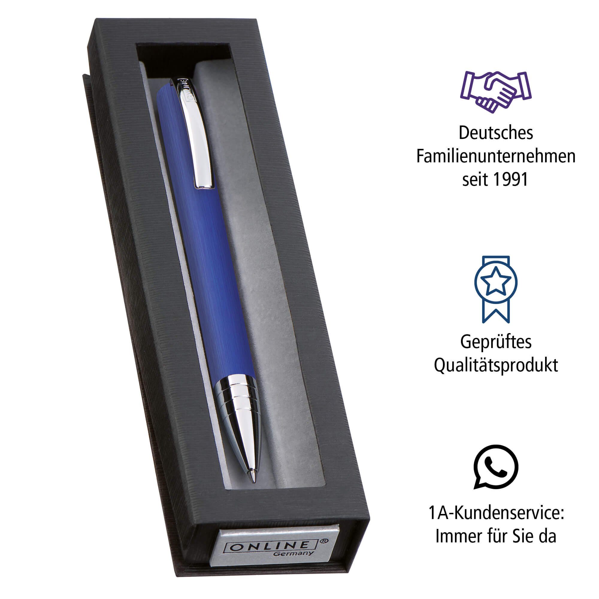 in Geschenkbox Blau Kugelschreiber Online Vision Drehkugelschreiber, Pen