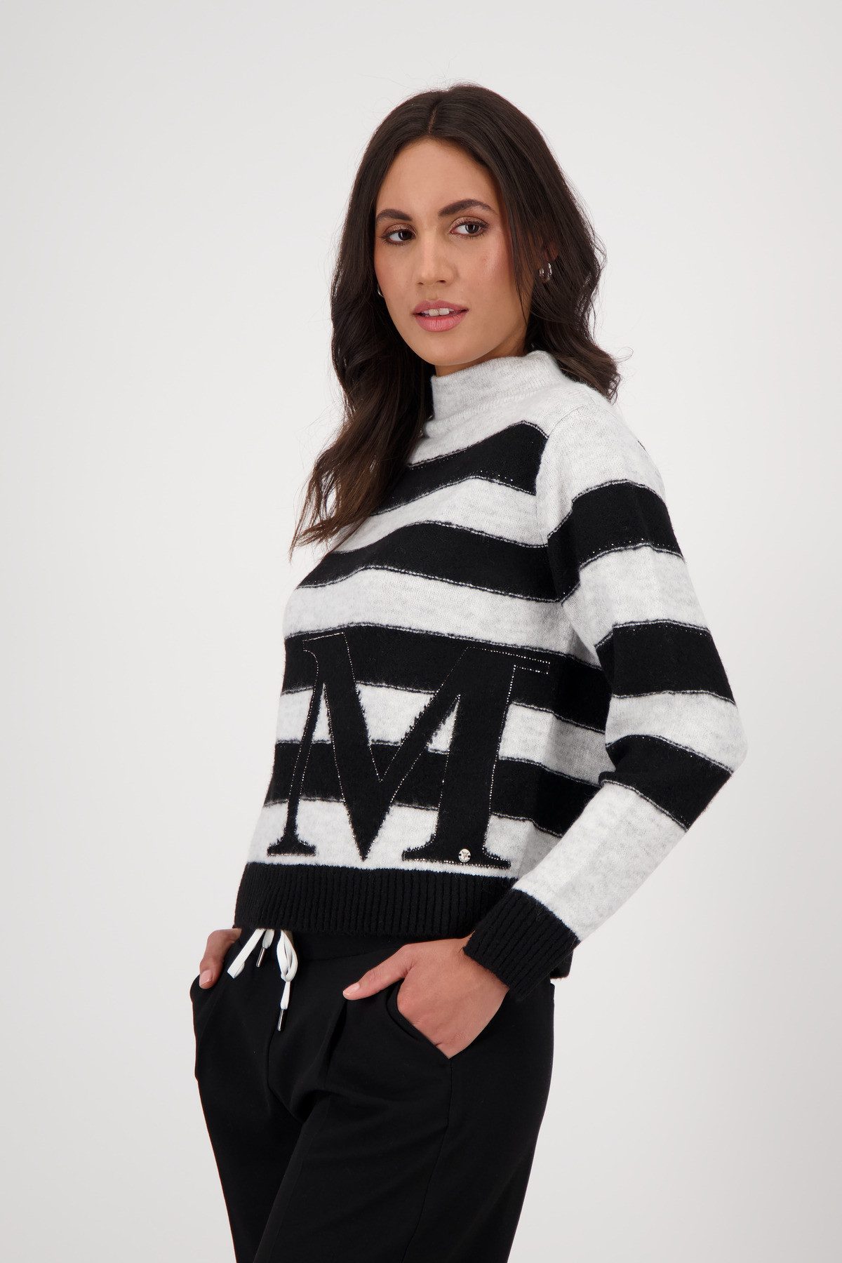 Monari Strickpullover Pullover Ringel Regular fit günstig online kaufen