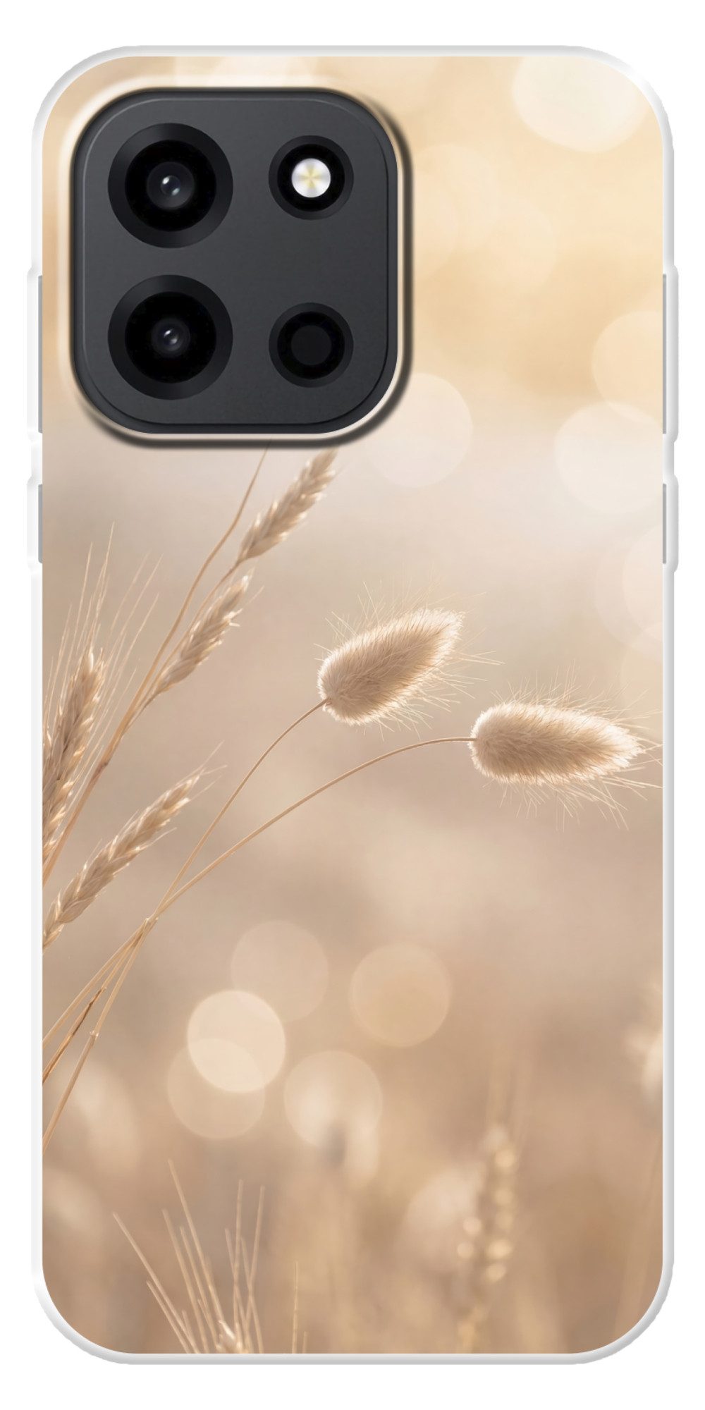 MuchoWow Handyhülle für OnePlus Turbo 6 5G Dunstschwanzgras - Grannenhaare - Sonnenlicht, Handy Case, Silikon, Bumper Case Dünn