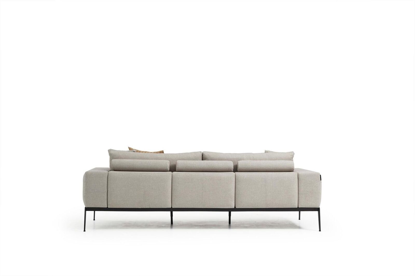 Modern Sofas Made 1 Sitzer Dreisitzer Luxus Neu, Europa Beige JVmoebel Wohnzimmer 3-Sitzer Sofa Stoff in Teile, 3