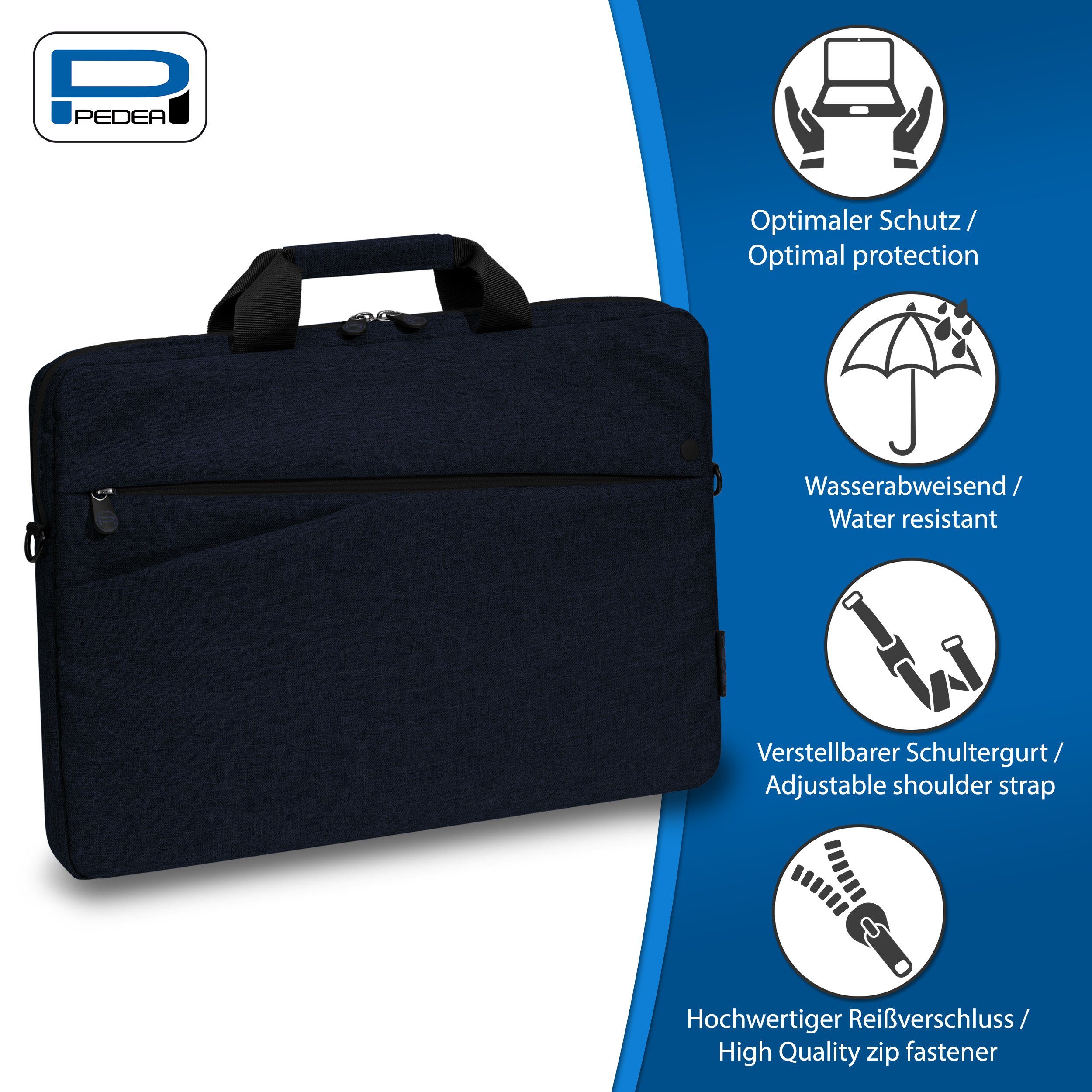 PEDEA Laptoptasche FASHION, Umhängetasche mit dicken günstig online kaufen