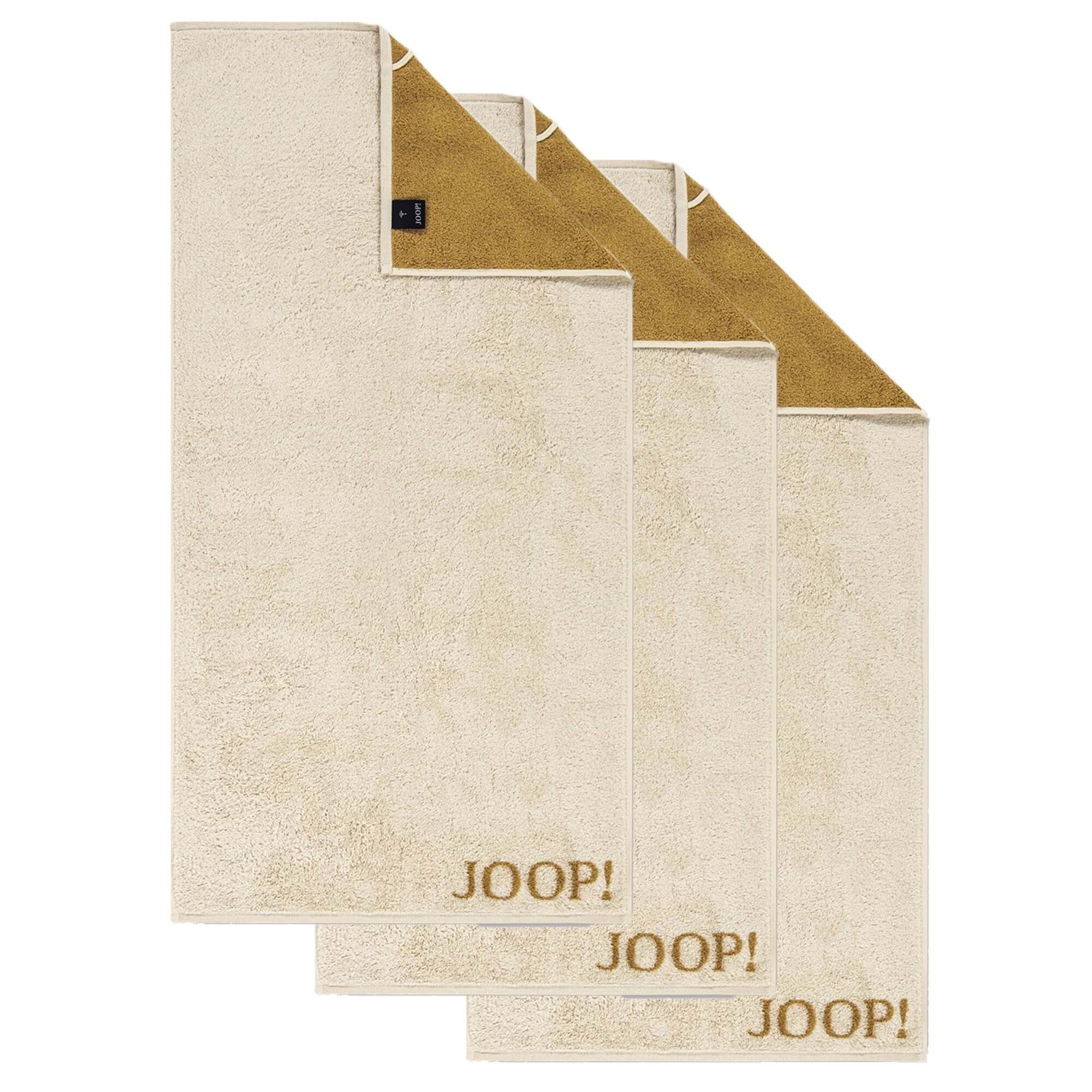 Joop! Handtuch Handtuch Classic / Infinity Kollektion, 3er Pack -, Frottier (3-St) Ocker