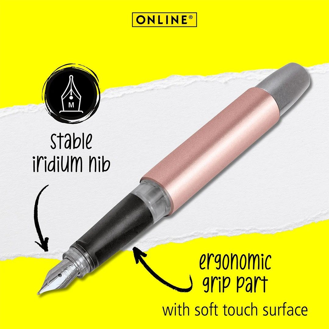 ONline Füllfederhalter ONLINE® Campus Rosegold Patronenfüller rosegold M (mittel)