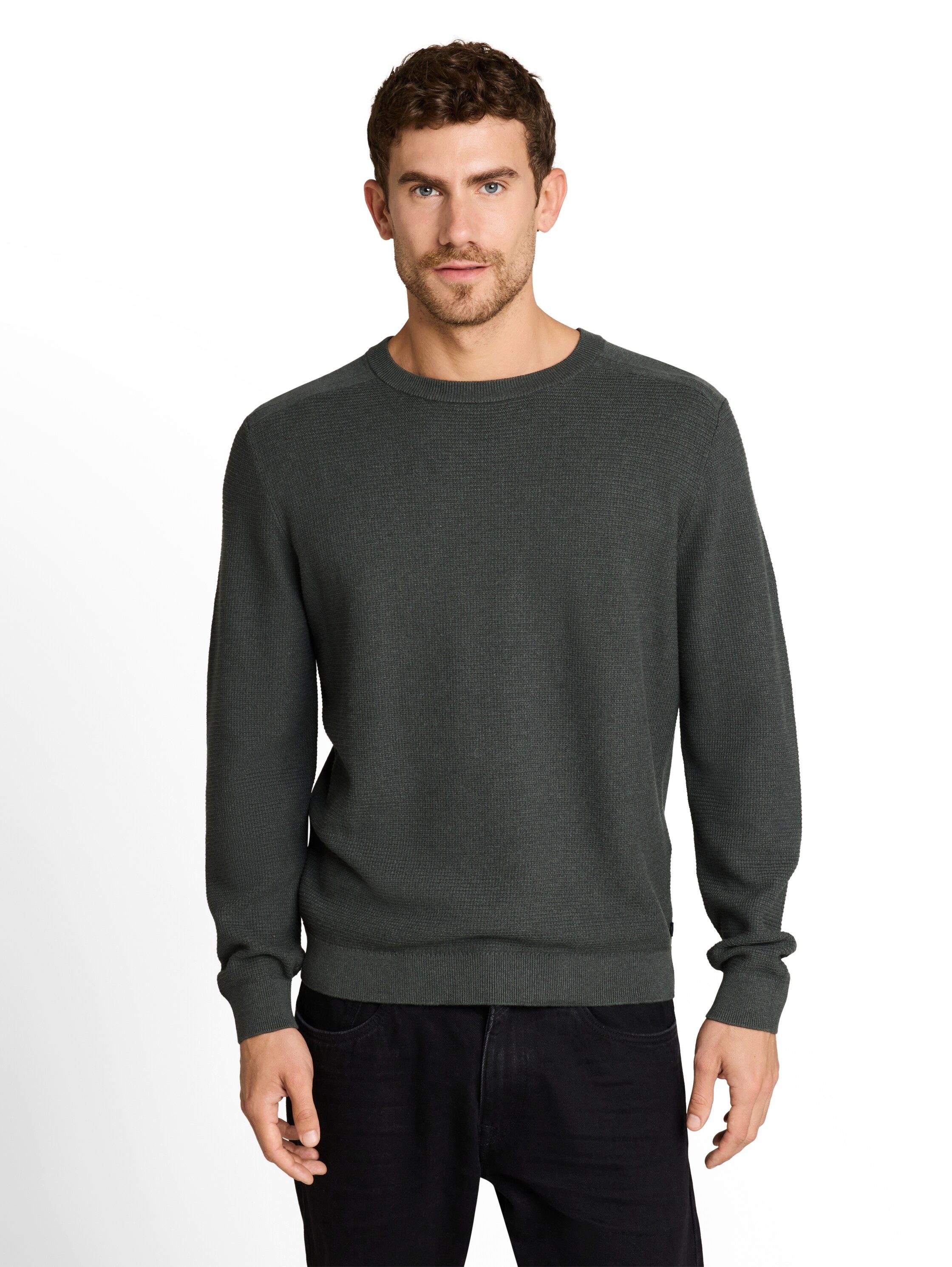 TOM TAILOR Strickpullover mit Rundhals