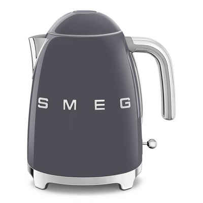 SME Wasserkocher SMEG Wasserkocher Edelstahl 1,7 L Fassung, 2400 W, Wasser Kocher, 2400,00 W, 360° Basis, BPA- Frei, elektrischer