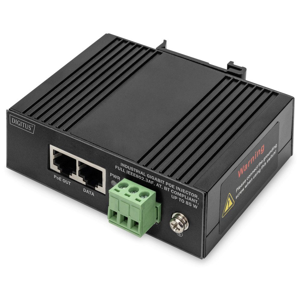 Digitus DN-651141 PoE Injektor 10 / 100 / 1000 MBit/s IEEE 802.3af (12 Netzwerk-Switch