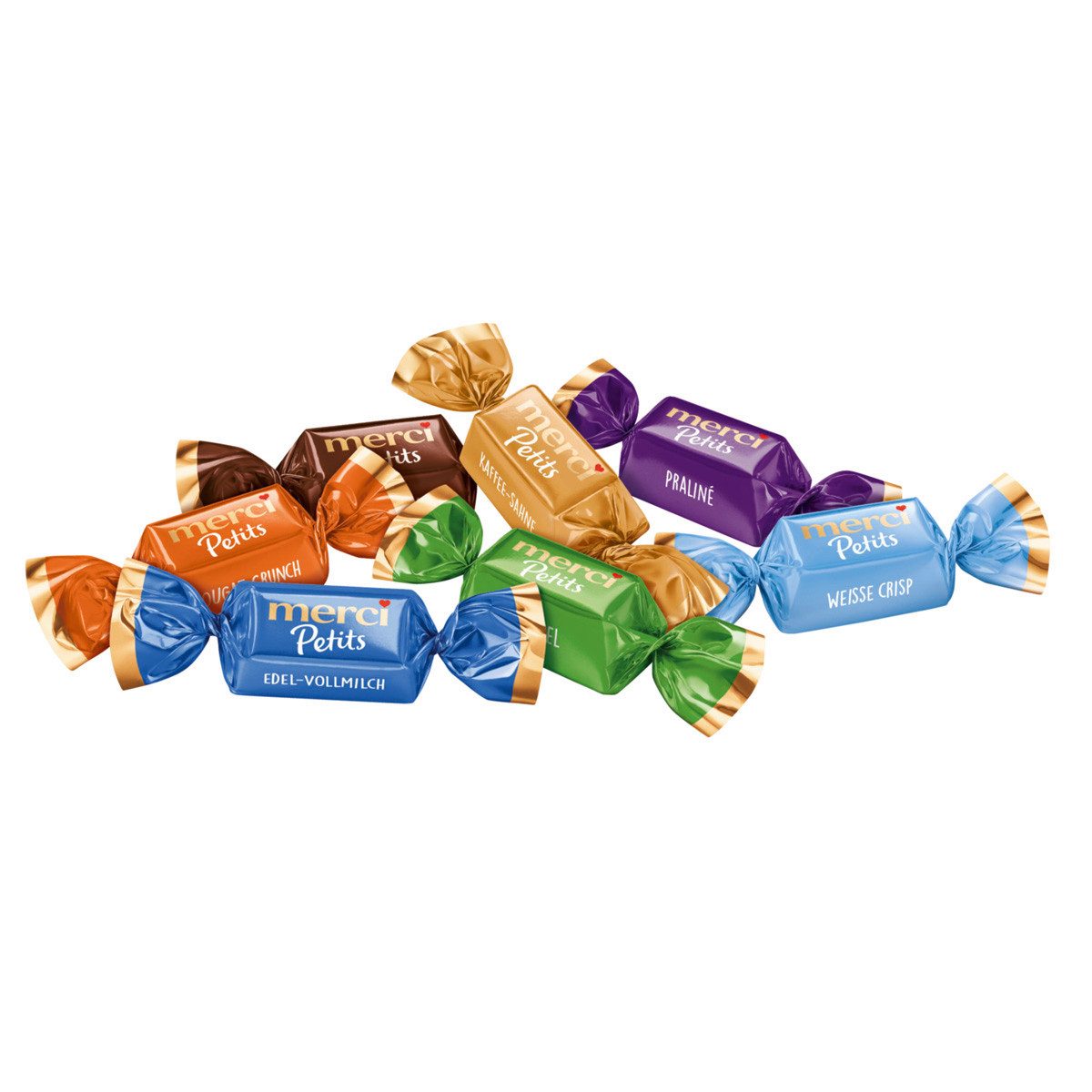 Merci Schokolade, Merci Petits Chocolate Collection Feine kleine merci Schokoladen 125g