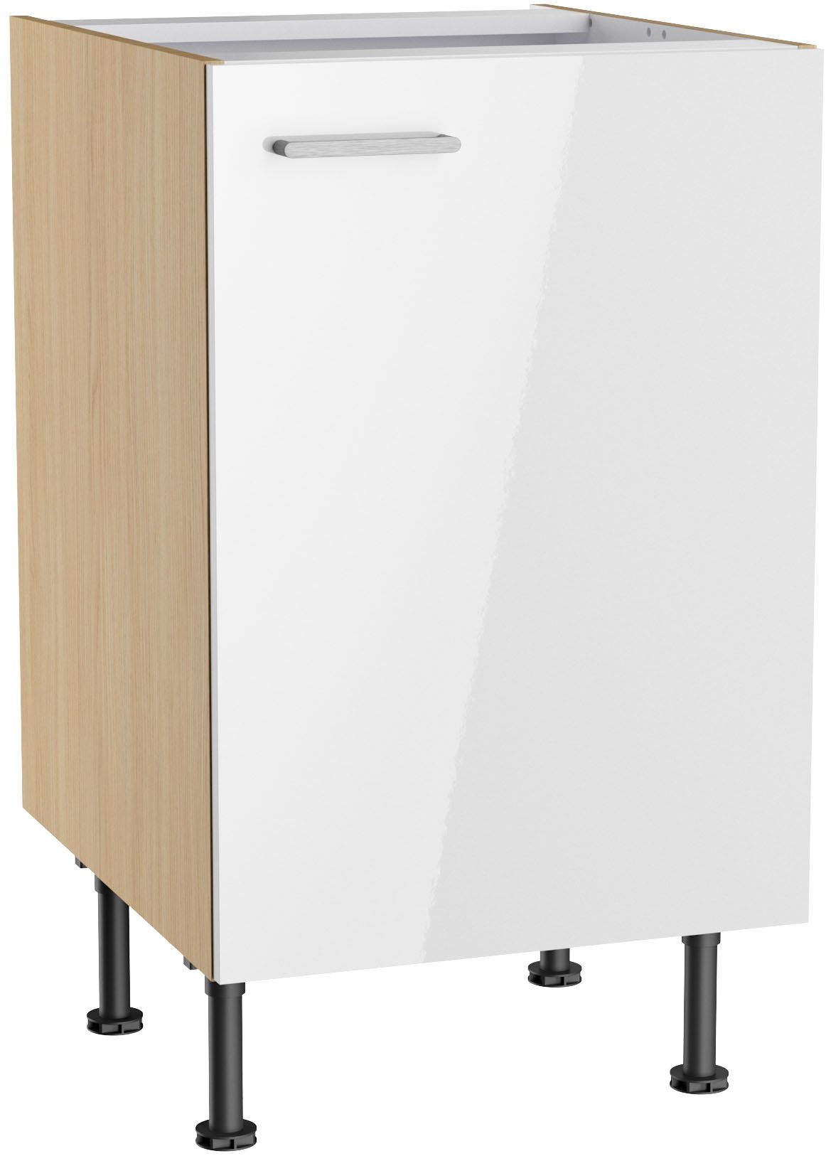 KOCHSTATION Unterschrank KS-Lucy Breite 50 cm, mit 1 Tür, 1 Einlegeboden, Soft-Close, verstellbare Füße