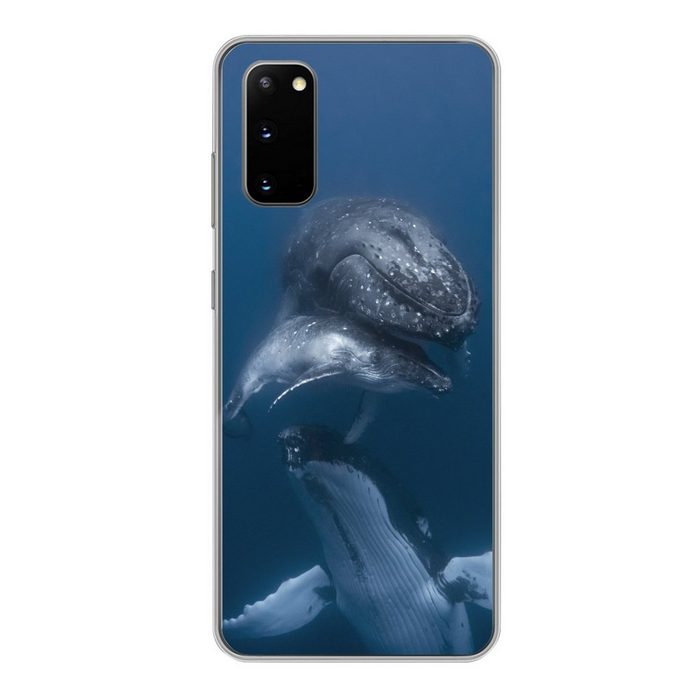 MuchoWow Handyhülle Wale - Meer - Familie Phone Case Handyhülle Samsung Galaxy S20 Silikon Schutzhülle