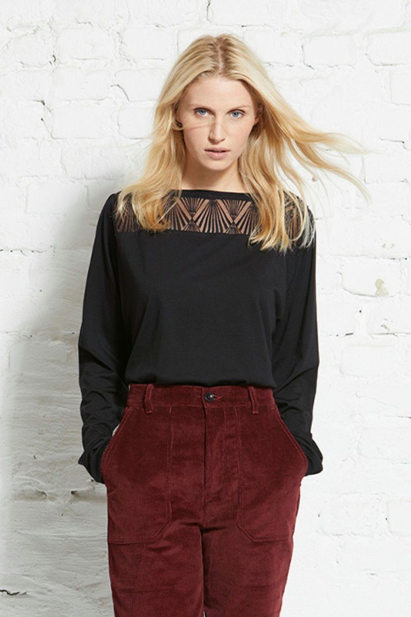 wunderwerk Spitzenbluse Lace hybrid blouse 1/1