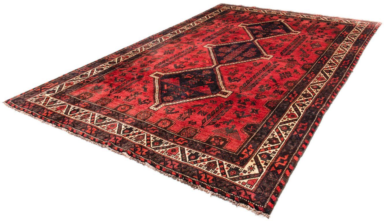 Wollteppich Shiraz Medaillon Rosso 318 x 206 cm, morgenland, rechteckig, Höhe: 10 mm, Unikat mit Zertifikat