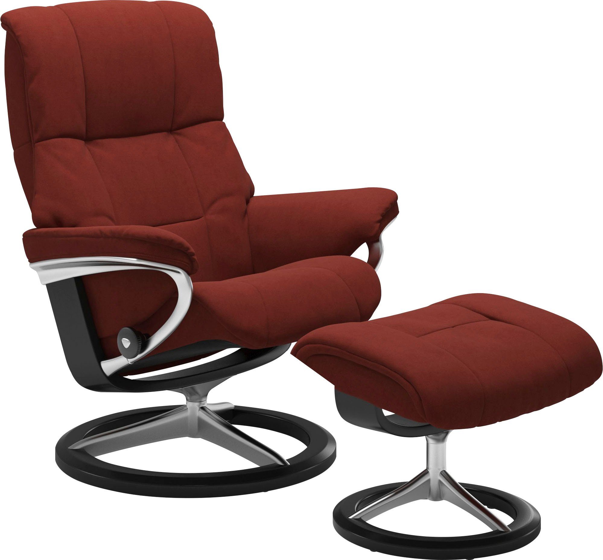 Stressless® Relaxsessel Mayfair (Set, Relaxsessel mit Hocker), mit Hocker, mit Signature Base, Größe S, M & L, Gestell Schwarz