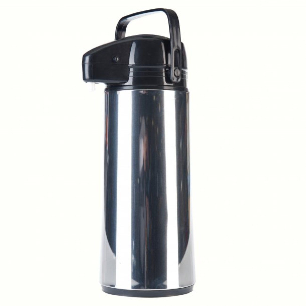 axentia Pump-Isolierkanne Airpot, 1,9 l, (1-St), 1,9 L, Edelstahl Pumpkanne mit Tragegriff – Bild 2 von 3