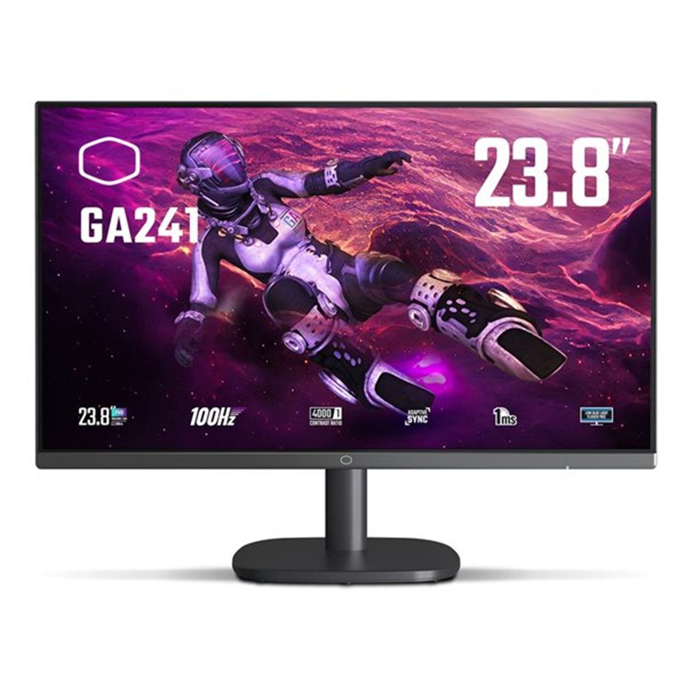 COOLER MASTER Cooler Master GA241 – 24" Gaming Monitor, 100 Hz, 1 ms, FHD Gaming-Monitor (61 cm/24 ", 1920 x 1080 px, HD, 1 ms Reaktionszeit, 100 Hz, 24", HD, HDMI, DP, VESA)