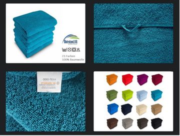 MatratzenL.A.B® Handtücher 500 g/m², 100% Baumwolle (Gästetuch, Handtuch oder Duschtuch, Set, 3-St), Frottee, mit Aufhänger, 23 Farben, einzeln verpackt