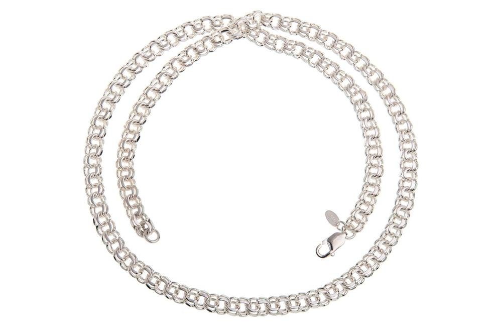 Silberkettenstore Silberkette Garibaldikette 7mm - 925 Silber, Länge wählbar von 40-100cm | Silberketten