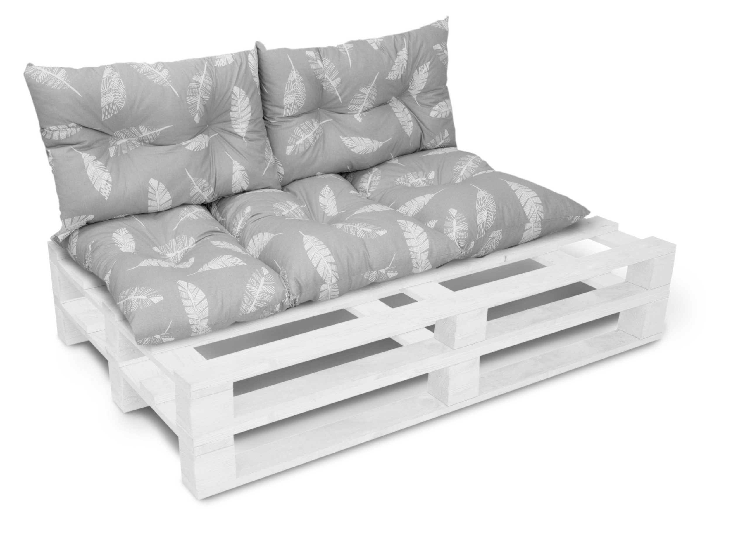 Amilian Stuhlkissen - Bankauflage - Gartenbankauflage - 60x120cm + 2 x 40x60cm, 3er Set - Gartenbankauflage - Pallettensitzkissen - Bankkissen