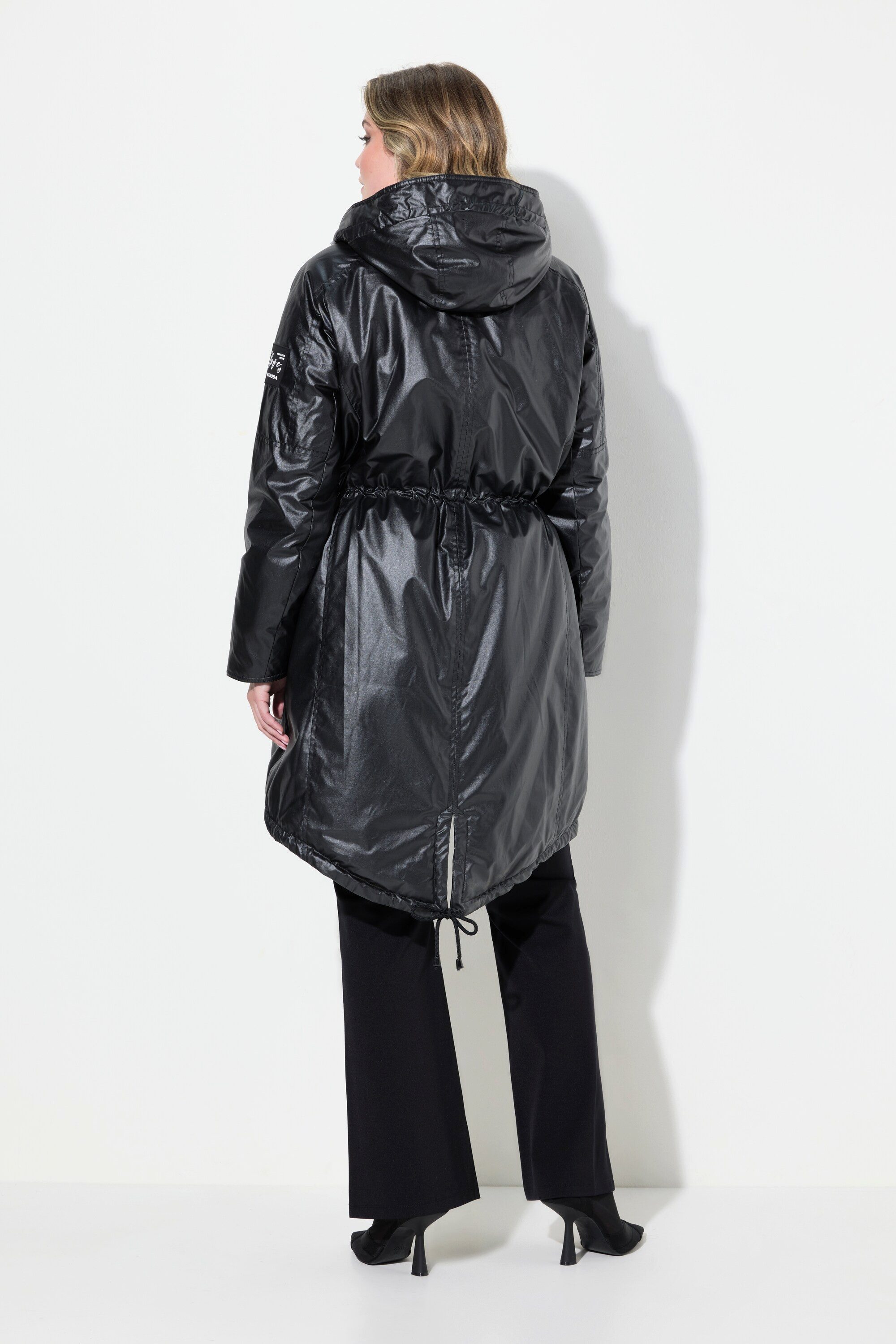 MIAMODA Outdoorjacke Jacke A-Linie farbiges Futter Kapuze