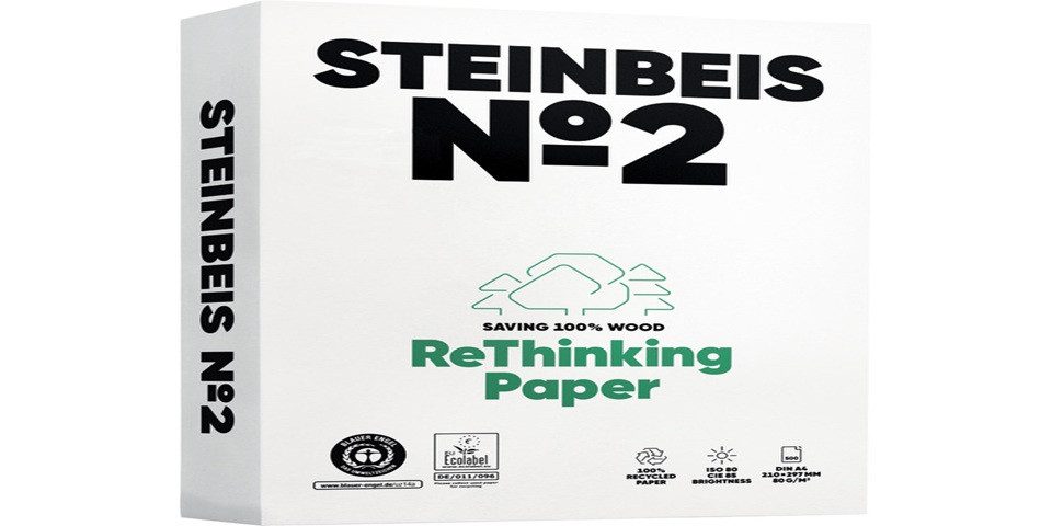 STEINBEIS Kopierpapier STEINBEIS Kopierpapier No. 2, DIN A4, 80 g/m², Pack: 500 Blatt