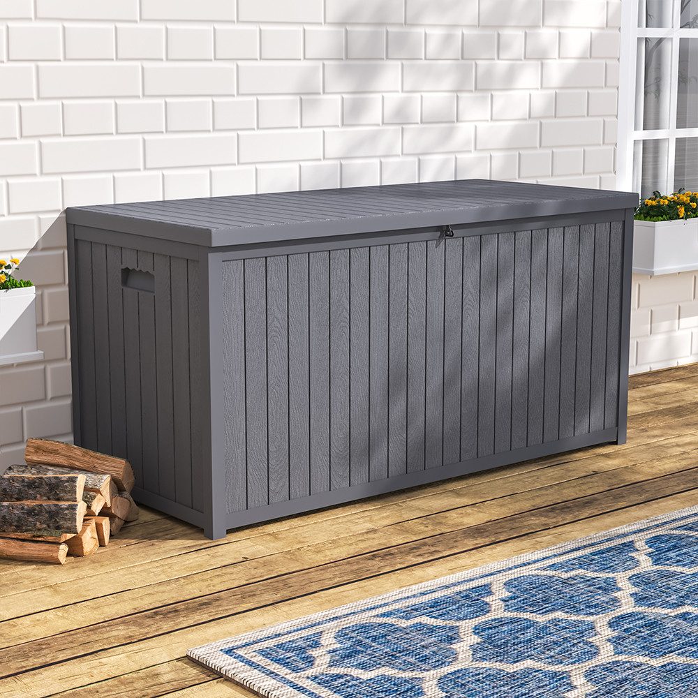 LIVINGANDHOME Gartenbox Abschließbare wasserdichte Gartenbox aus günstig online kaufen