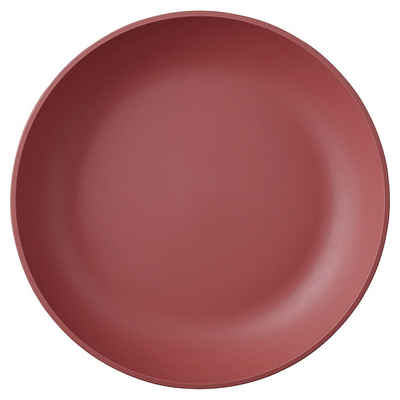Mepal Suppenteller SILUETA, Ø 21 cm, Rot, Polypropylen, BPA-frei, (1 St), Spülmaschinengeeignet, Gefriergeeignet