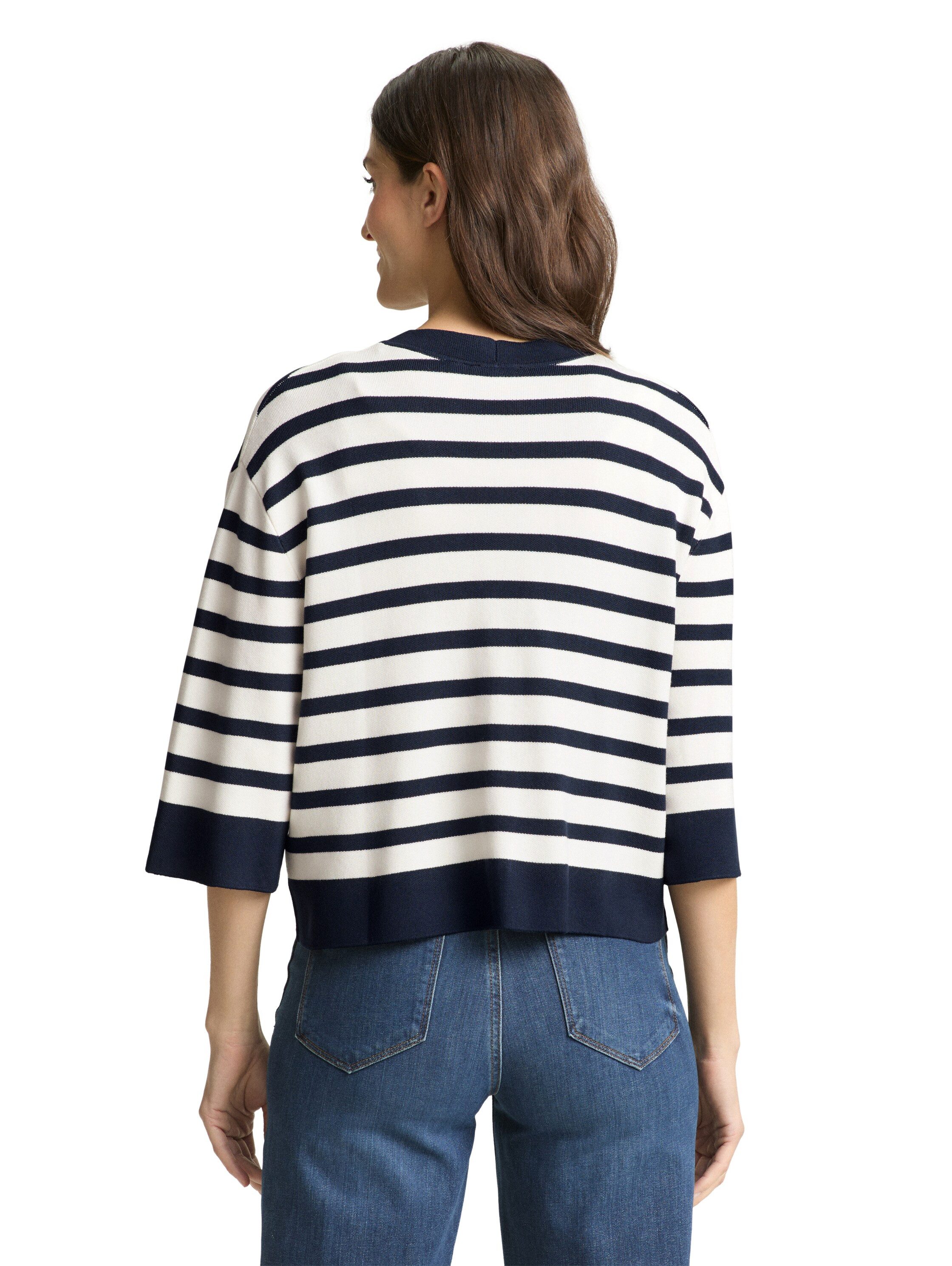 TOM TAILOR Cardigan mit Streifen Muster