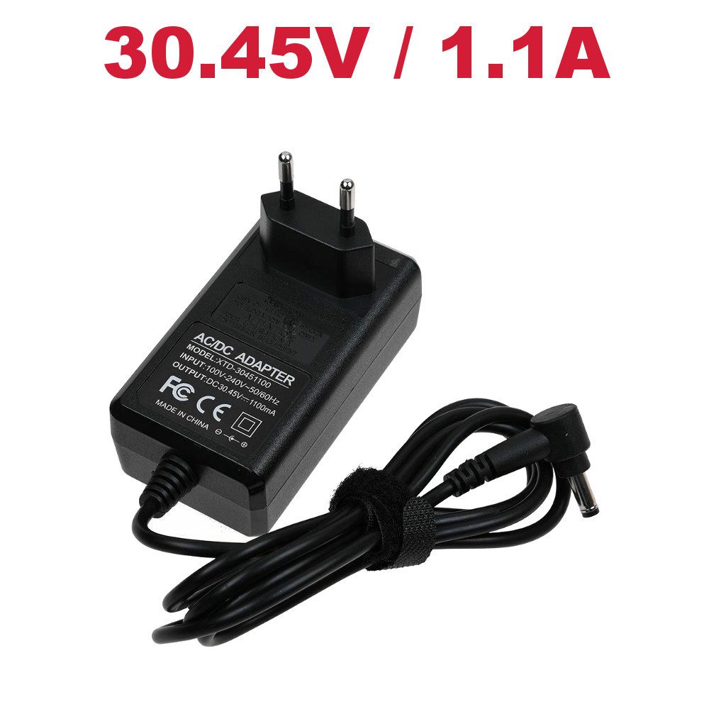 Trade-Shop Ladekabel passend für Dyson V10, V11, V12, V15 Detect Absolute Netzteil (Ausgangsspannung: 30,45V, 1,1A / Stecker Eingang: EURO-Stecker)
