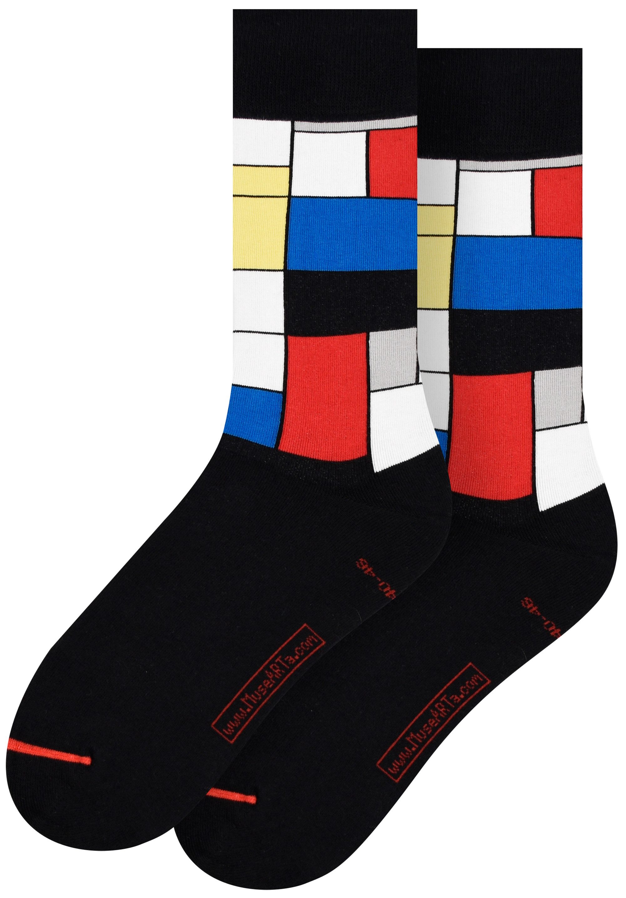 MuseARTa Langsocken Piet Mondrian - Komposition günstig online kaufen