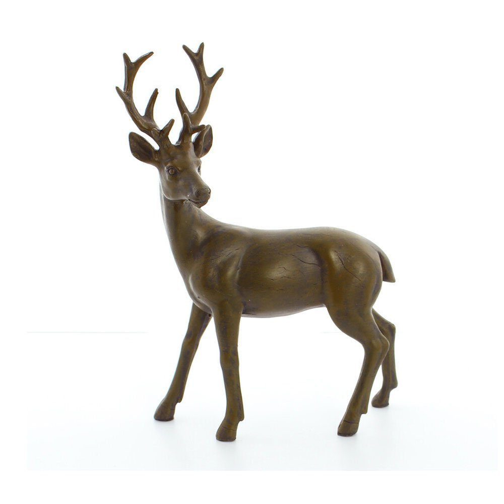 Dekofigur Hirsch Reh Figur Dekofigur Skulptur Landhaus Steinfigur Tierfigur