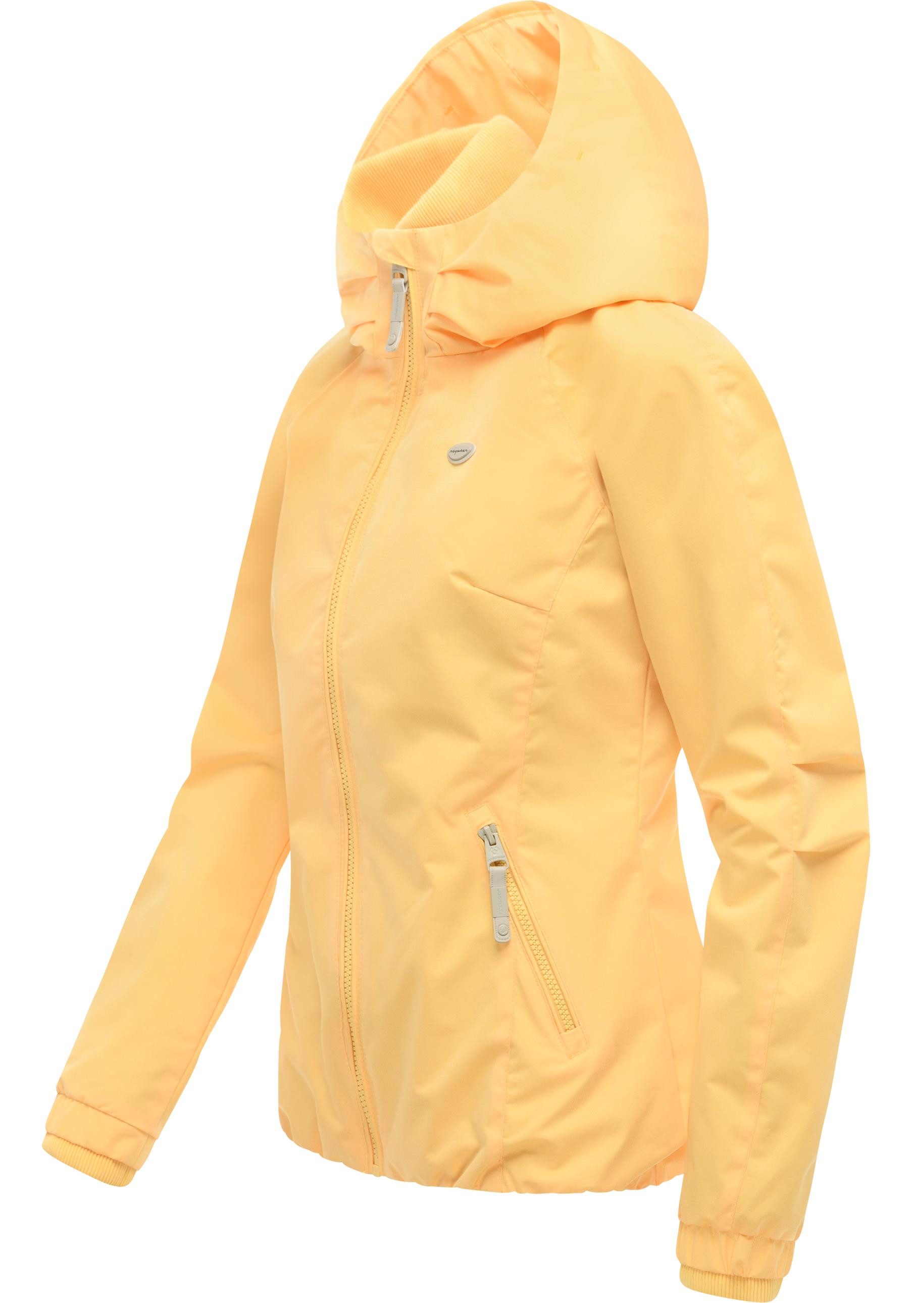 Ragwear Outdoorjacke Dizzie Tech Wasserdichte Damen Übergangsjacke mit großer Kapuze