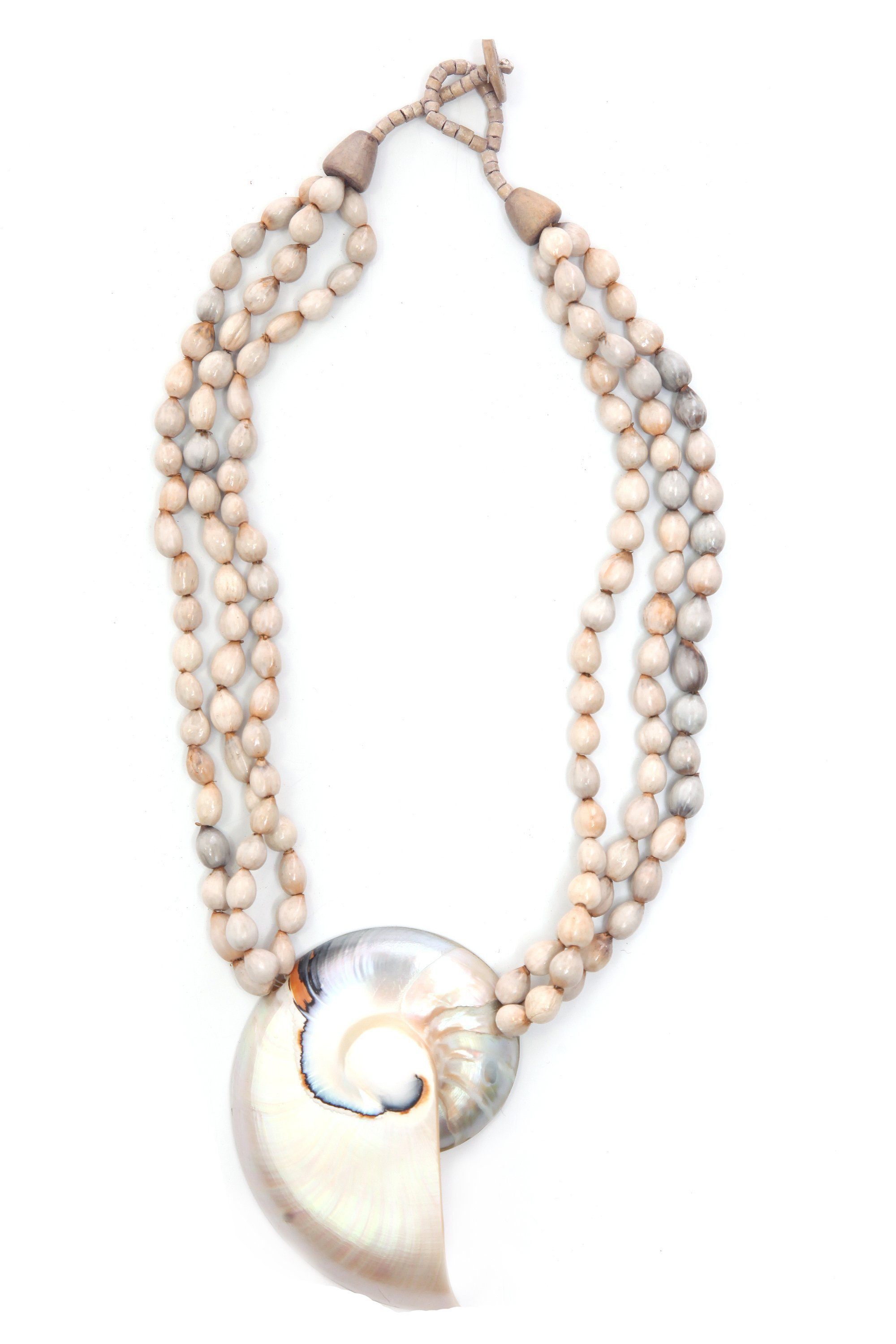 COLLEZIONE ALESSANDRO Kette mit Anhänger Arielle, Mit Nautillus-Muschel Anhänger