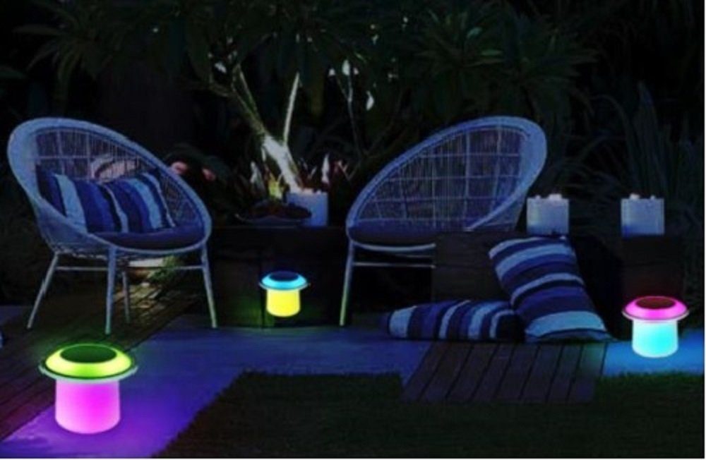 Luna24 simply great ideas... Gartenstecker Solar Design Tischleuchte dual colour "Charme" 2er Set incl. Erdspieß (2-St) – Bild 2 von 2
