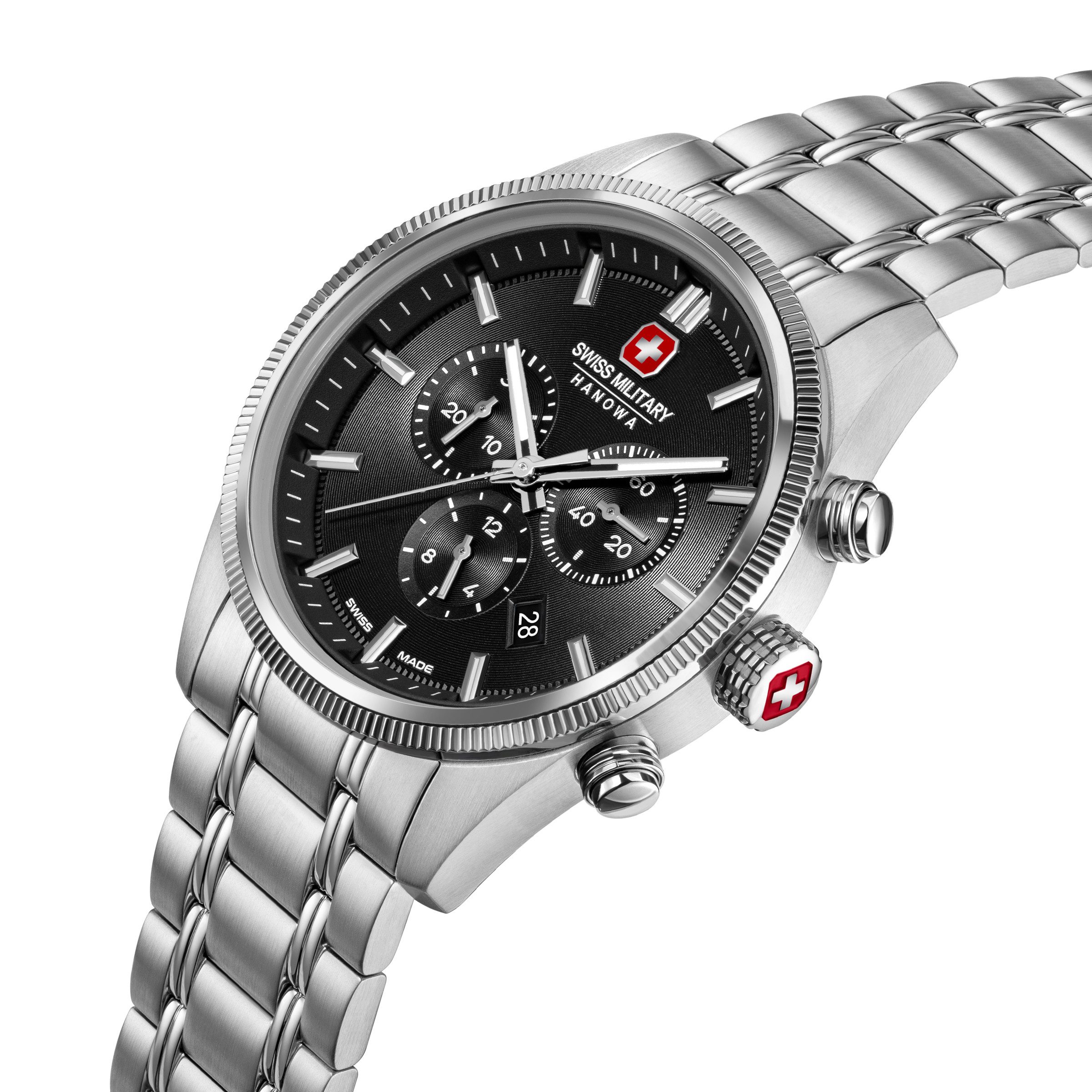 Swiss Military Hanowa Quarzuhr Quarzuhr Herrenuhr 43 Quarz Herren
