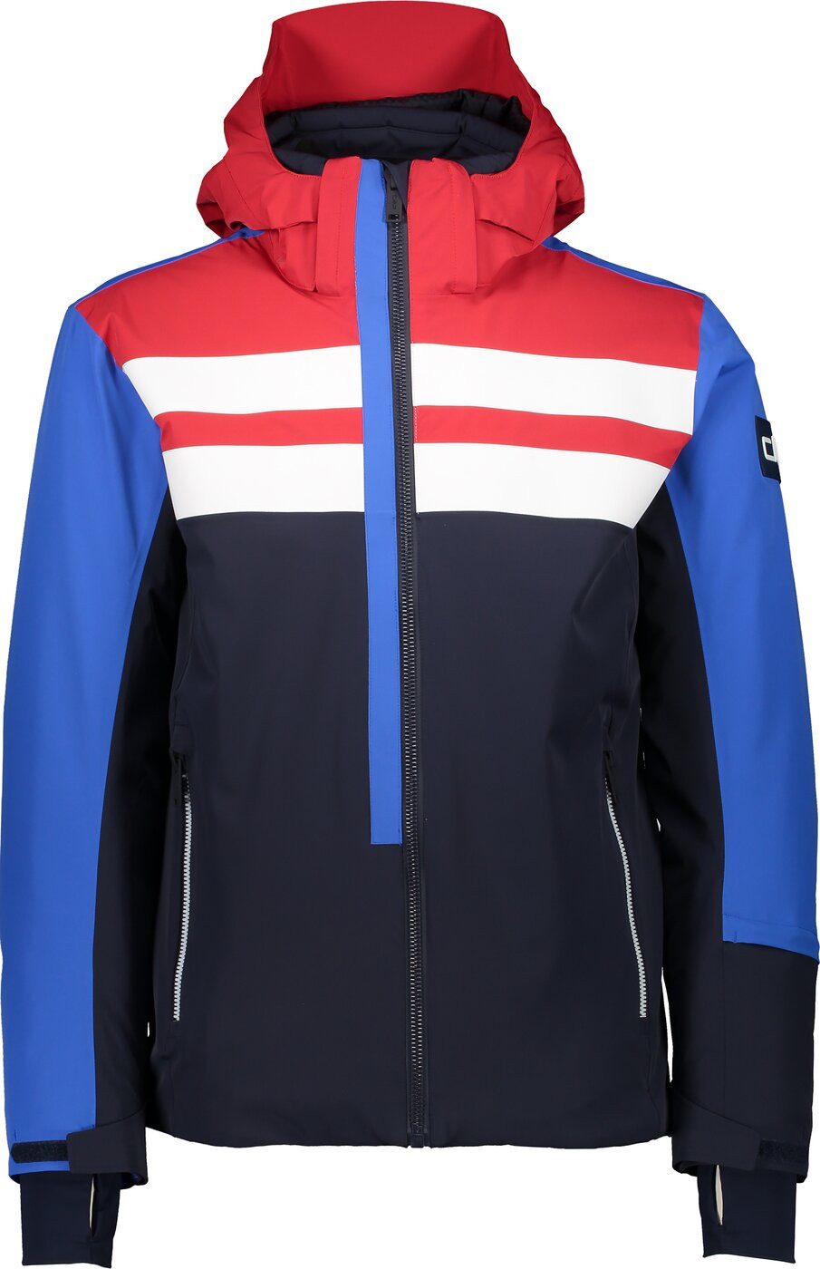 CMP Skijacke MAN JACKET ZIP HOOD N950 BLACK BLUE