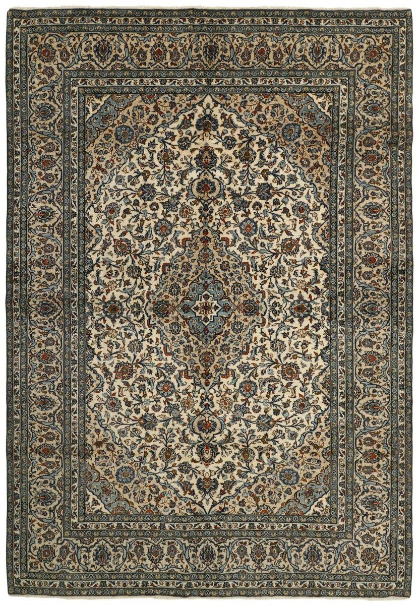 Orientteppich Keshan 247x350 Handgeknüpfter Orientteppich / Perserteppich, Nain Trading, rechteckig, Höhe: 12 mm