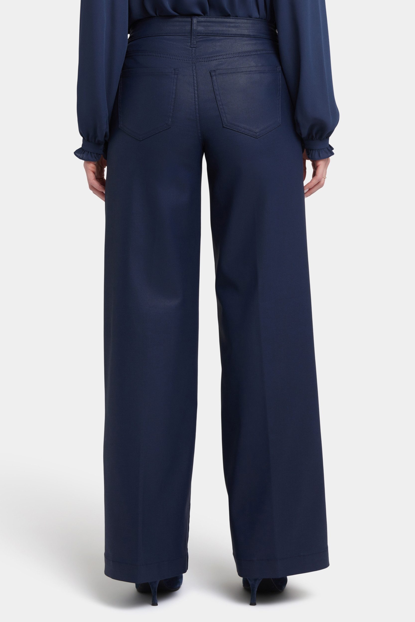 NYDJ Weite Jeans Coated Teresa Wide Leg Jeans