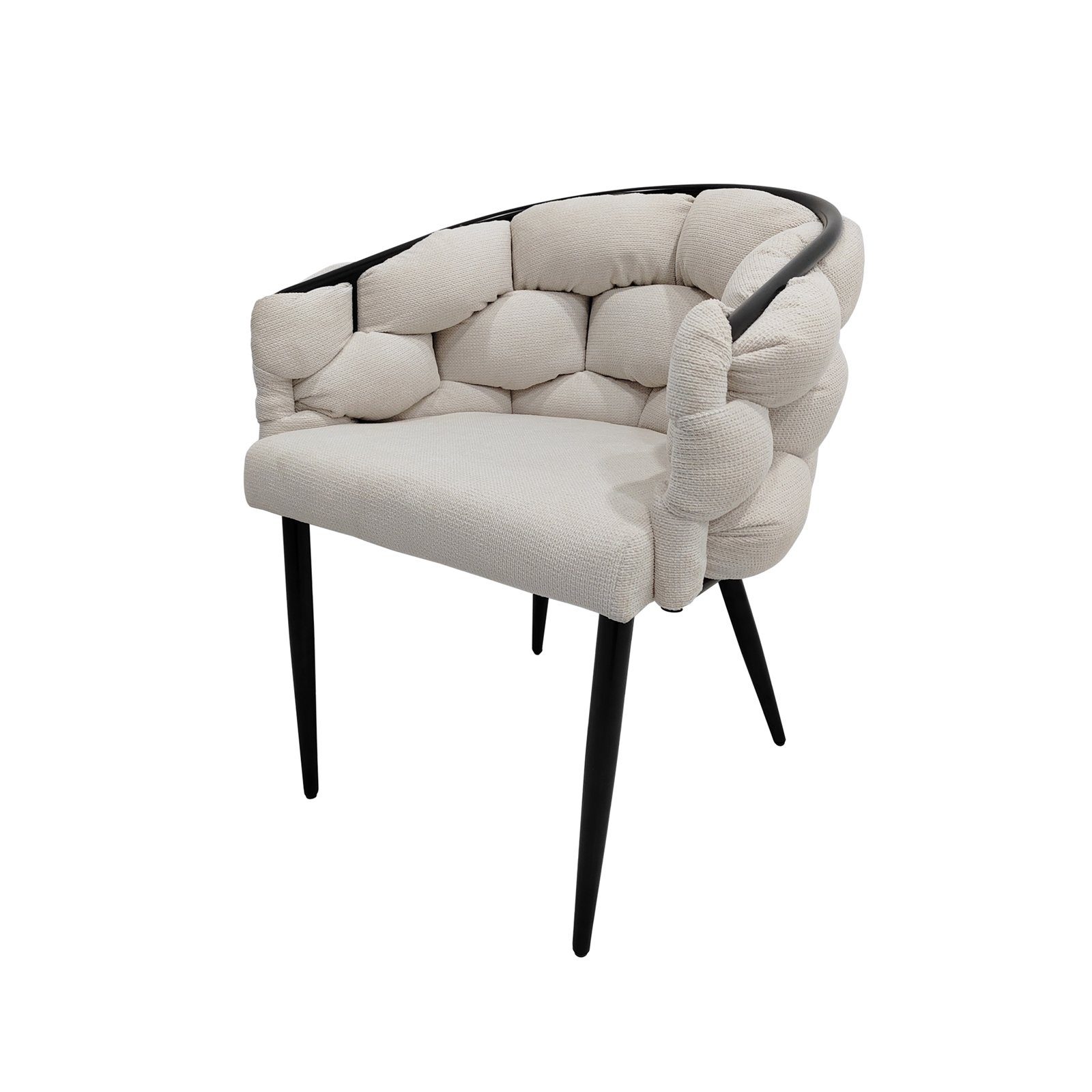 HTI-Living Esszimmerstuhl Stuhl Alsen Schwarz Beige (Stück, 1 St), Design P günstig online kaufen