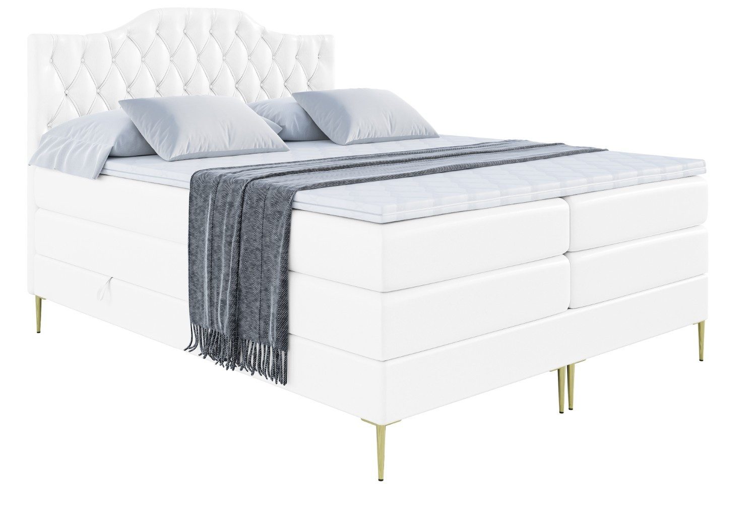 ALTDECOR Boxspringbett VILA-1-F KING (Multipocket-Matratze H4, günstig online kaufen
