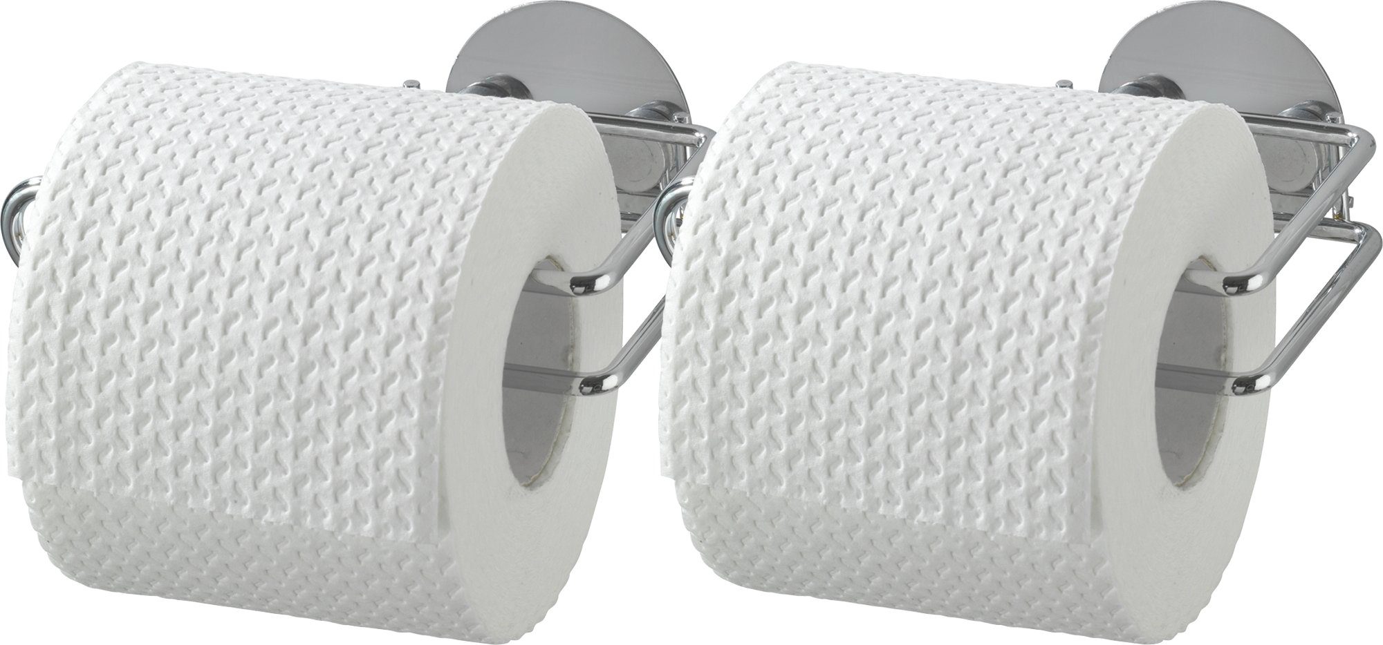 2-St) Toilettenpapierhalter (Set, WENKO Turbo-Loc®