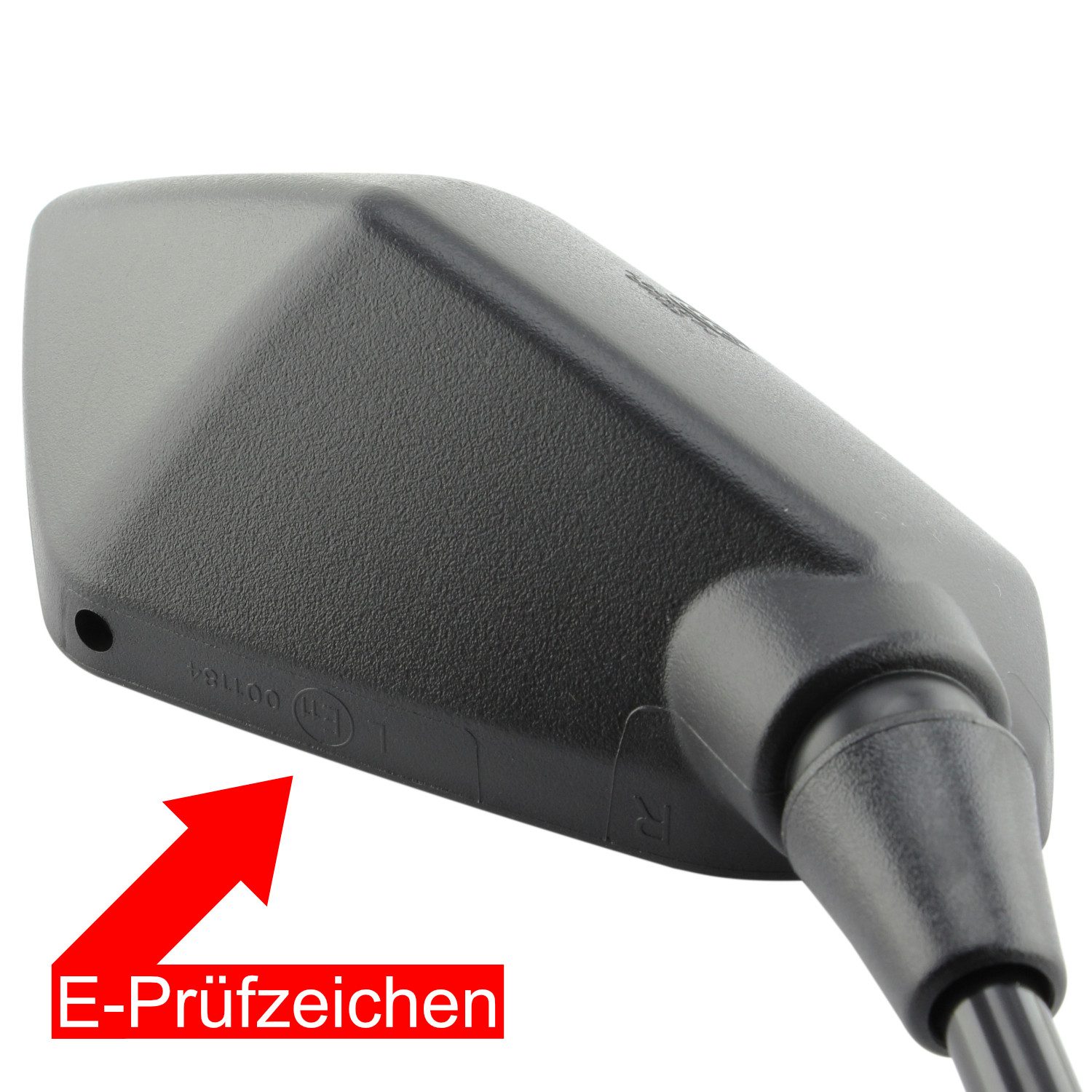 Area1 Motorradspiegel Motorrad Rückspiegel Set (E-geprüft, inkl. 5 Adapter)